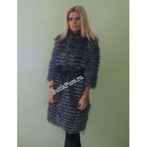 Пальто из чернобурки на кашемире арт. 3205
